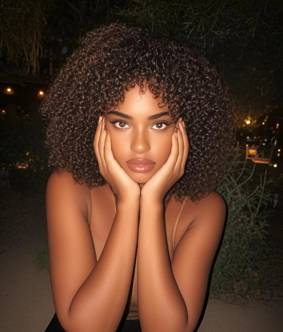 Mulher preta, negra, afro