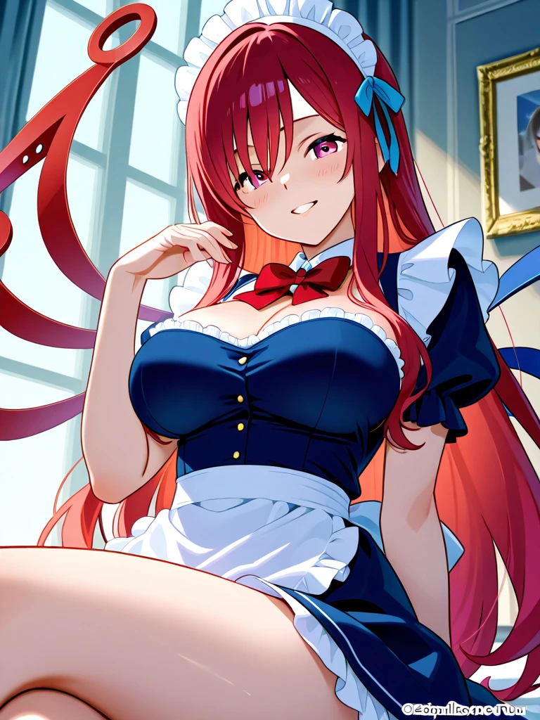 nilou_genshin, long_hair, bangs, red_hair, horns, Veil, jewelry, fake_horns, breasts, twintails, smile, blush, parted_bangs, brooch, aqua_eyes BREAK (lack playboy bunny, overexplosure:1.3), barefoot, barefoot, (on all fours:1.5), Half-closed eyes, (On the bed:1.4) BREAK looking at viewer, (Cowboy Shot:1.5), smile,Composition from below, Thighs, セクシー BREAK (masterpiece:1.2), Highest quality, High resolution, unity 8k wallpaper, (figure:0.8), (Beautiful fine grain:1.6), Highly detailed face, Perfect lighting, Highly detailed CG, (Perfect hands, Perfect Anatomy) BREAK ((masterpiece,Highest quality)), Super detailed, Shine, Shine, Ray Tracing, (Perfect Face, Detailed face, Fine grain, Perfect hands, Perfect Fingers:1.5), HD, Super cute face, Highest quality, Super detailed BREAK Shine目, (highest quality realistic illustrations), (Super fine), (Cute illustrations:1.3), (High chroma:1.3),, Beautiful detailed face and eyes, Dynamic lighting, (Very delicate and beautiful) BREAK (Nice hands), (Perfect hands:1.4), Highly detailed illustration, Super cute and beautiful, Highest quality, slender, ,Baby Face,