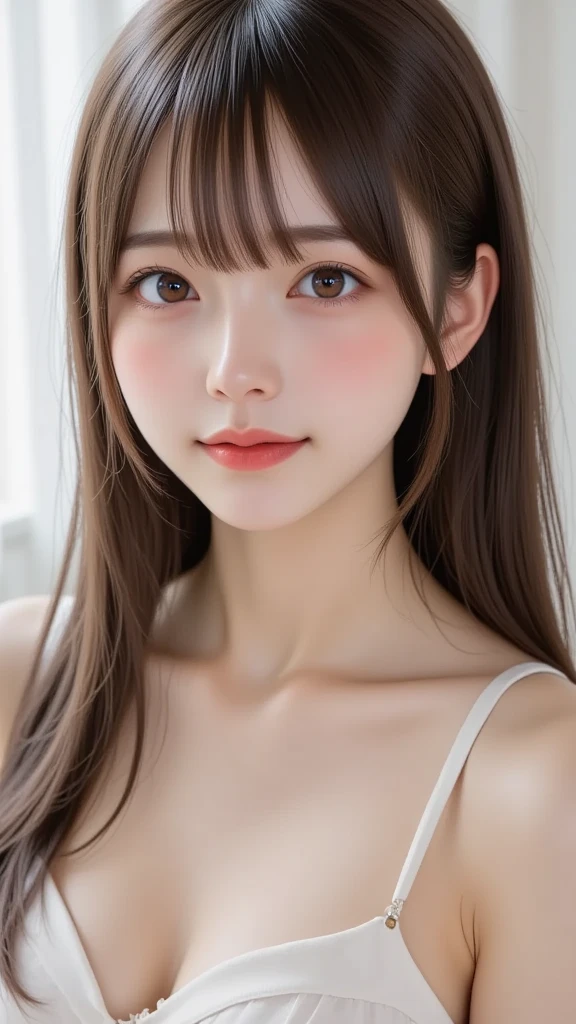 Young Japanese Woman,20th Generation, 最high quality, masterpiece, 超High resolution, (Realistic:1.4), RAW Photos, Popular idols of Japan、White Background, Simple background, White brown hair, thin, 4K, in 8K, high quality, beauty, Beautiful Eyes, simple, High resolution,1 person,Beautiful Skins,Beautiful Skin,Temptation Pose、Tears and confusion、Breasts are beautiful、For plump, moisturized skin、All naked、naked、Nude Actress、Nude Model、Her embarrassed expression as she begs for sex is cute、Very cute face, Very beautiful face, Very childish face、Facial expressions that encourage 、Hairy pubic hair、Pubic hair is coarse、Sweaty、Temptation Pose、Tears and confusion、Breasts are beautiful