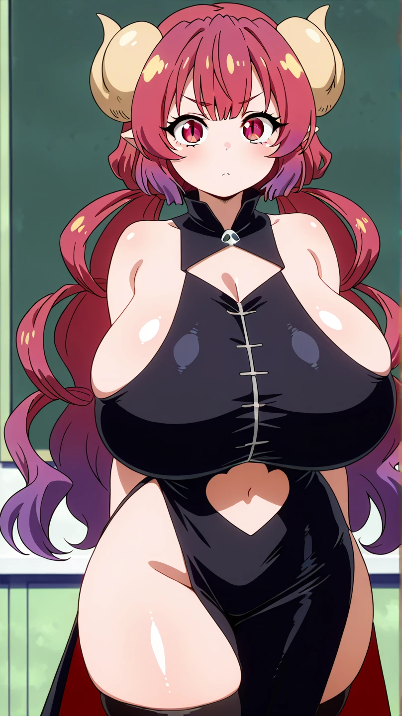 (masterpiece、top-quality)、1lady、独奏、maid clothes、Beautiful sister、Colossal tits,A big smile、bbw