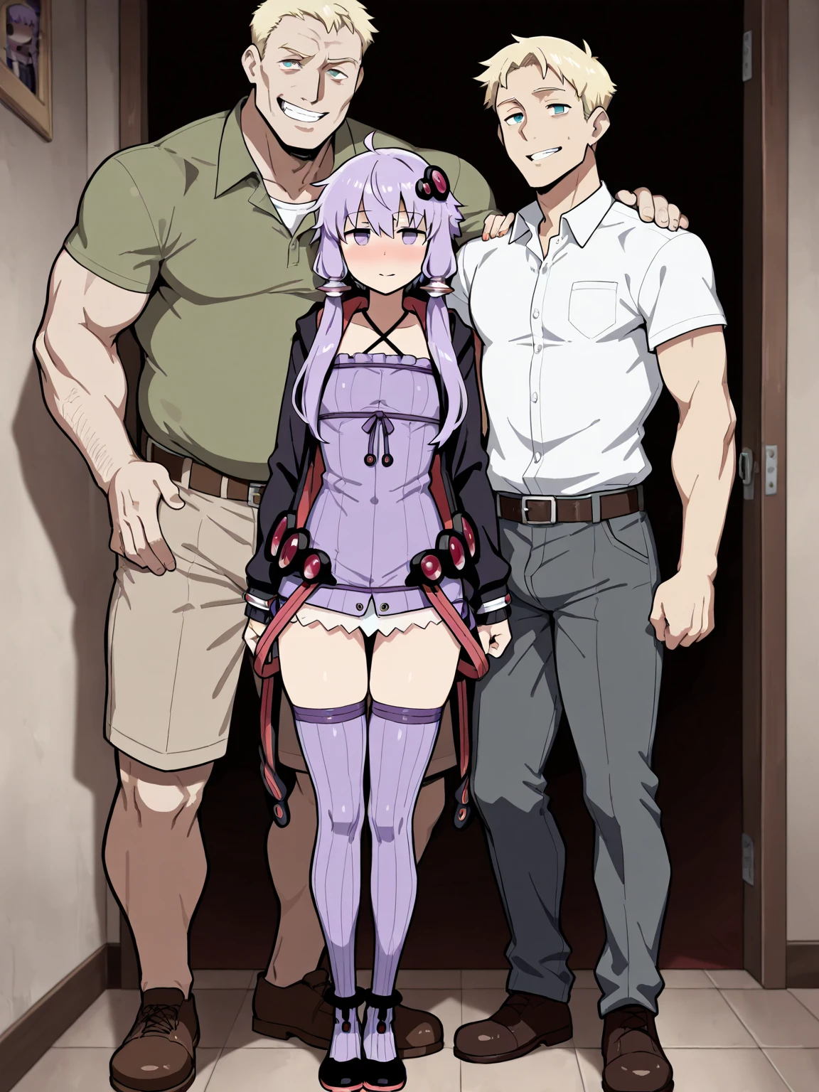 vaginaに手を入れる男性、fingering、Ultra-detailed illustrations、Ultra-precise expression、masterpiece、Highest quality、ultra High resolution、High resolution、Hiromitsu Takeda Style、White background、Simple Background、Side angle、One girl、(Mash Kyrielight)、light purple hair,short hair,hair over one eyes、Completely naked、whole body、barefoot、White Breath、Sweat、Glowing Skin、shiny skin、View your viewers、ahegao、Fat Uncle、Bald uncle、Licking breasts、vagina、Spread your legultiple men、