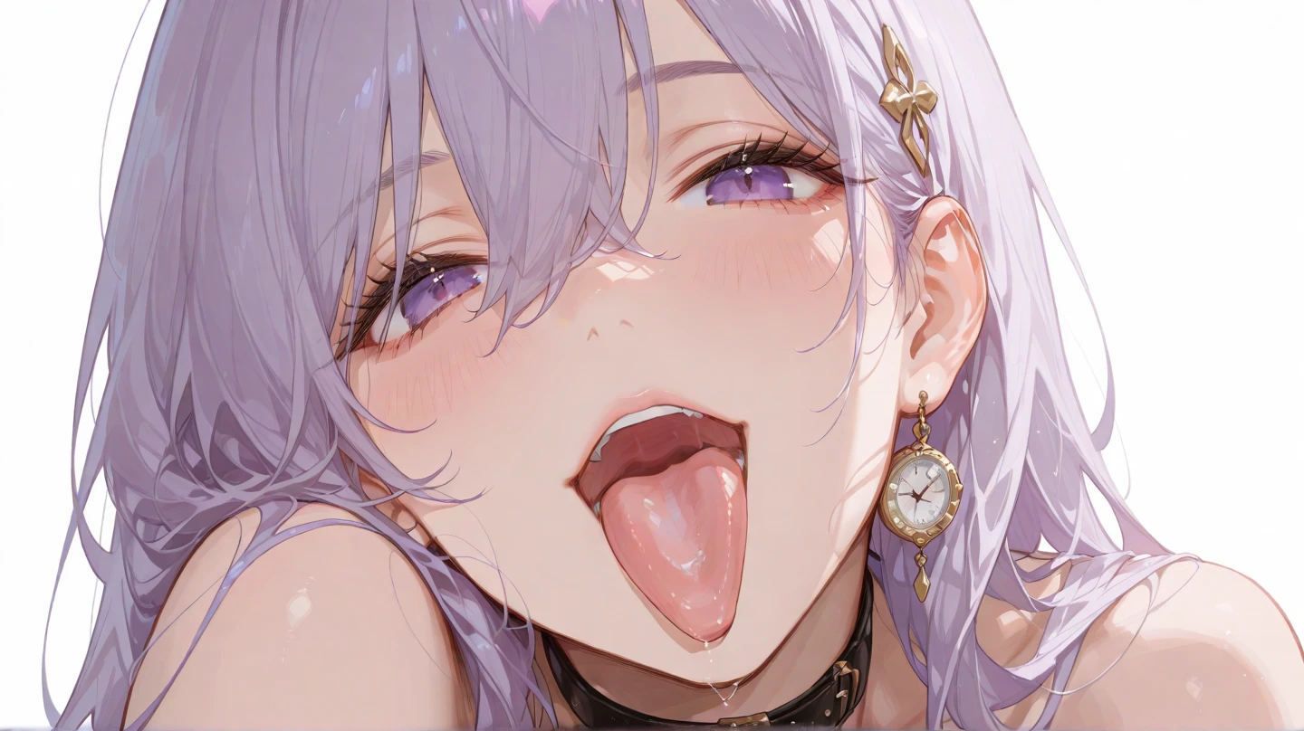 A naked woman, 25 years old, Ahegao lengua facial , perfect hands, perfect fingers 