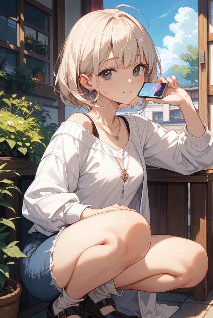 score_9, score_8_up, score_7_up, source_anime, best quality, masterpiece,official art, absurdres, highres, waifu2x,Collection: Slice of Life,break,1girl, tomboy, dark-skinned female, short hair, low ponytail, flat chest,  beautiful detailed eyes, short shorts, sweat, open mouth, (yawn:0.3),  sleepily, outdoors, park, break,(clear line illustration:1.2),very high resolution, very aesthetic, super detailed skin, Best sexual lighting powered by famous artist, 8k,cute picture,beauty illustration,photoshop_(medium),,(Detailed Lighting)
