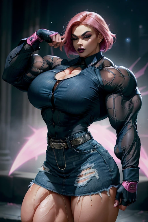 (((((Massive Female Bodybuilder))))), , , 
((((Muscular Quadriceps)))), , , 
((((Huge breasts)))), , , 
1, , beautiful woman 25 wearing an adhesive bra, (NSFW), ((shorts)), (extremely detailed CG 8k wallpaper), (an extremely delicate and beautiful), (masterpiece), (best quality:1.0), (ultra highres:1.0), beautiful lighting ,perfect lightning, realistic shadows, [highres], detailed skin, ultra-detailed (((colorful))), nagatiti,  (clitoris 1.4),  (wide hips:1.2), (Realisitc:1.2), (Absurdres:1.4), 8K, Ultra-Detailed, (Curvy:1.3)