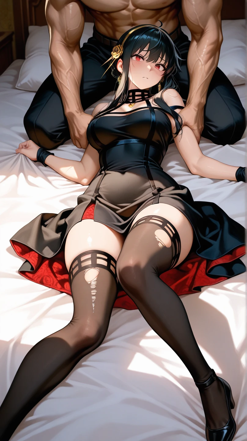 Erotic twins in black erotic clothing