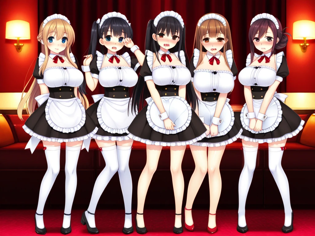 A group of cartoon girls sitting on the ground,Showing breasts, OPPEIN, Edge anime style, OPPEIN proportions, Anime Girl, Edge, Cute sexy ass, Edge style, Pixiv 3DCG, murata and artgerm series, Firmware version, chun li, Anime maid riding an early car, Tifa, OPPEIN cyberpunk