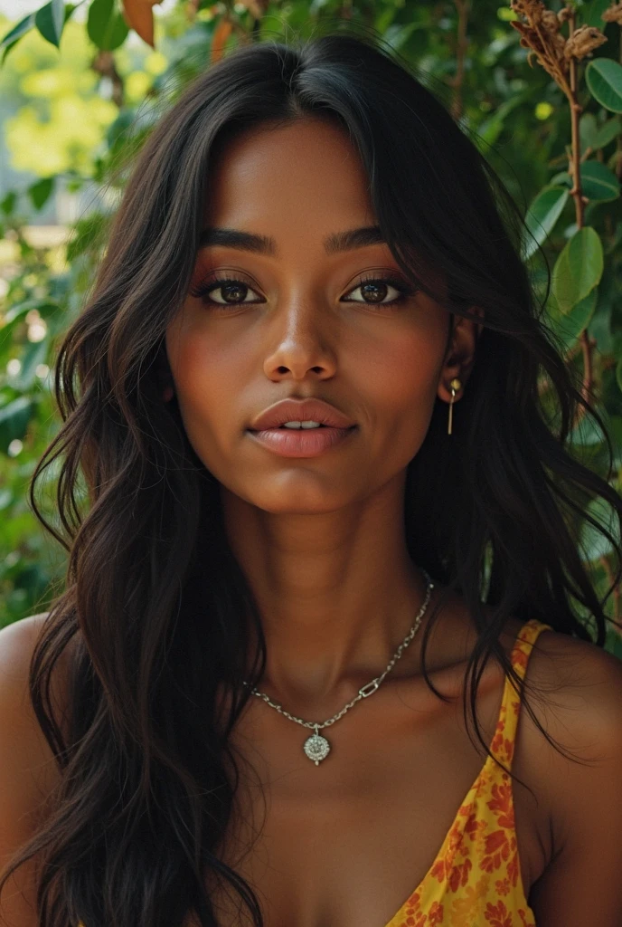 A girl wearing a colorful rasta beanie, dancing in a vibrant garden with lush green grass and blooming flowers. The girl's eyes are mesmerizing, with intricate details that highlight their beauty. Her lips are also beautifully detailed, adding to her overall charm. The artwork is created using a medium that combines illustrations and 3D rendering, resulting in a unique and lively piece. The image quality is of the best quality, with high resolution and vivid colors that bring the artwork to life. The style of the artwork is inspired by Caribbean and reggae culture, with elements of music and nature intertwined. The color palette includes vibrant shades of red, green, yellow, and black, reflecting the spirit of rasta culture. The lighting in the scene is warm and inviting, casting a soft glow on the girl and the surrounding garden.