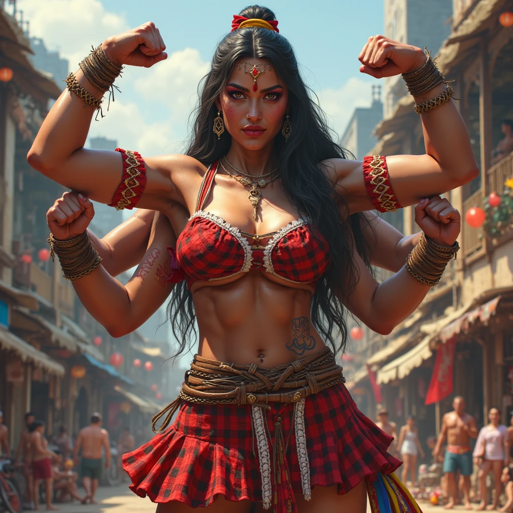 (masterpiece), A young realistic woman adorned in very elegant traditional sexy attire ( lots of jewellery), visible vulval, cute and sexy face, very enormous breasts( exposed nipples (naked)), sexy body type, sexy vulval, sexy smile. Indian wedding (realistic perfect face , Naked body) ,sexy cool tall, slim, fit woman, intricate and highly detailed, cleavage, long silver hair, body chain.