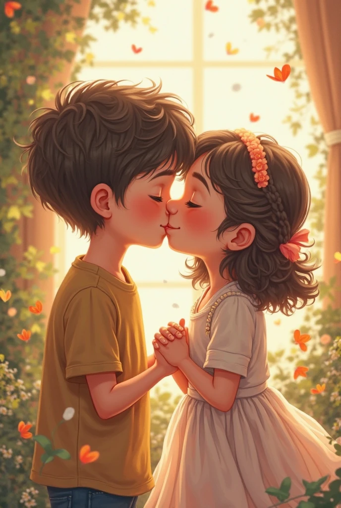 Boy and girl love photo