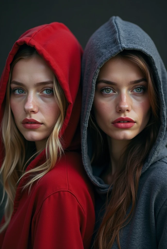 A 2 man blue eyes hooded shirt