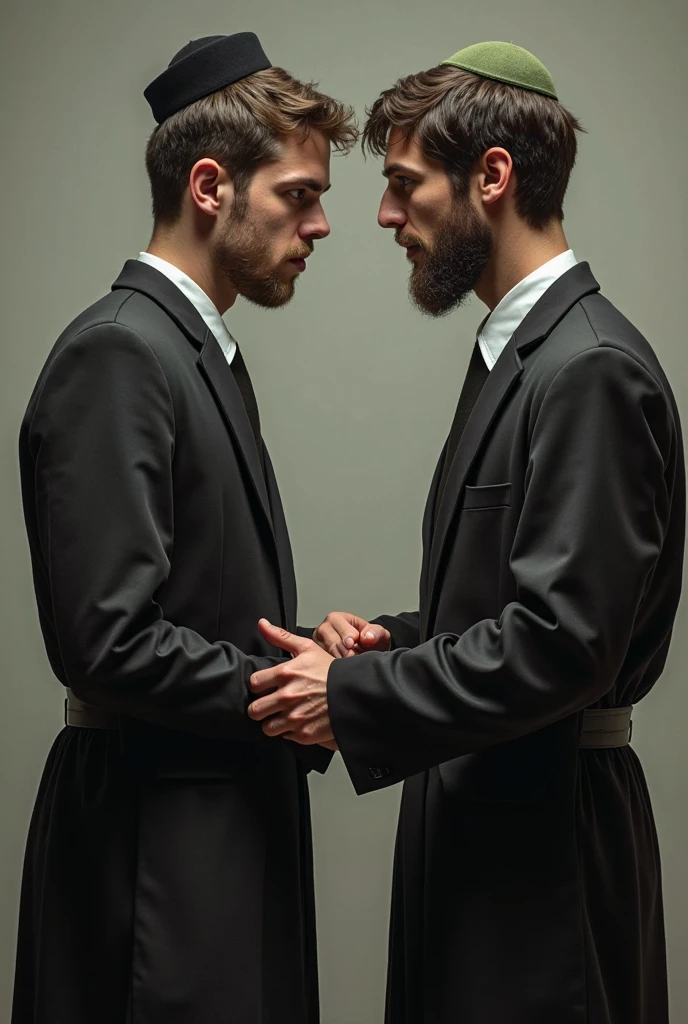 A Male prisoner and his cellmate likes each other with their Orange Jumpsuit Uniform