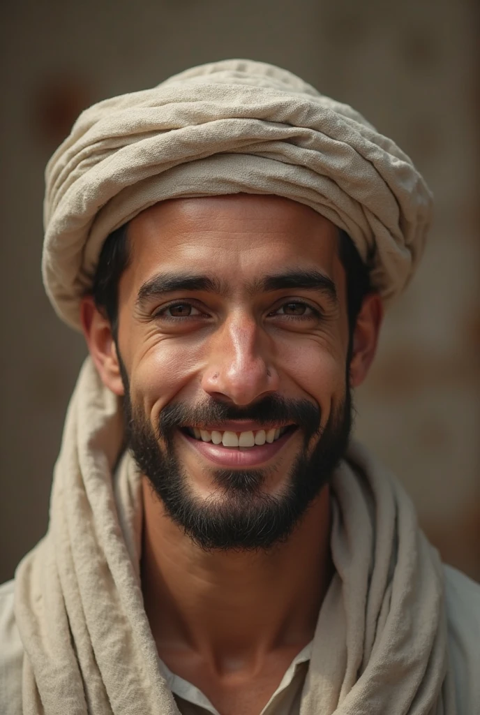 A Muslim Man smiling