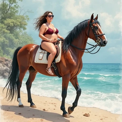 Caucasian girl naked, photorrealist very detailed blue eyes, I have long light brown hair in bucks, with brown hat