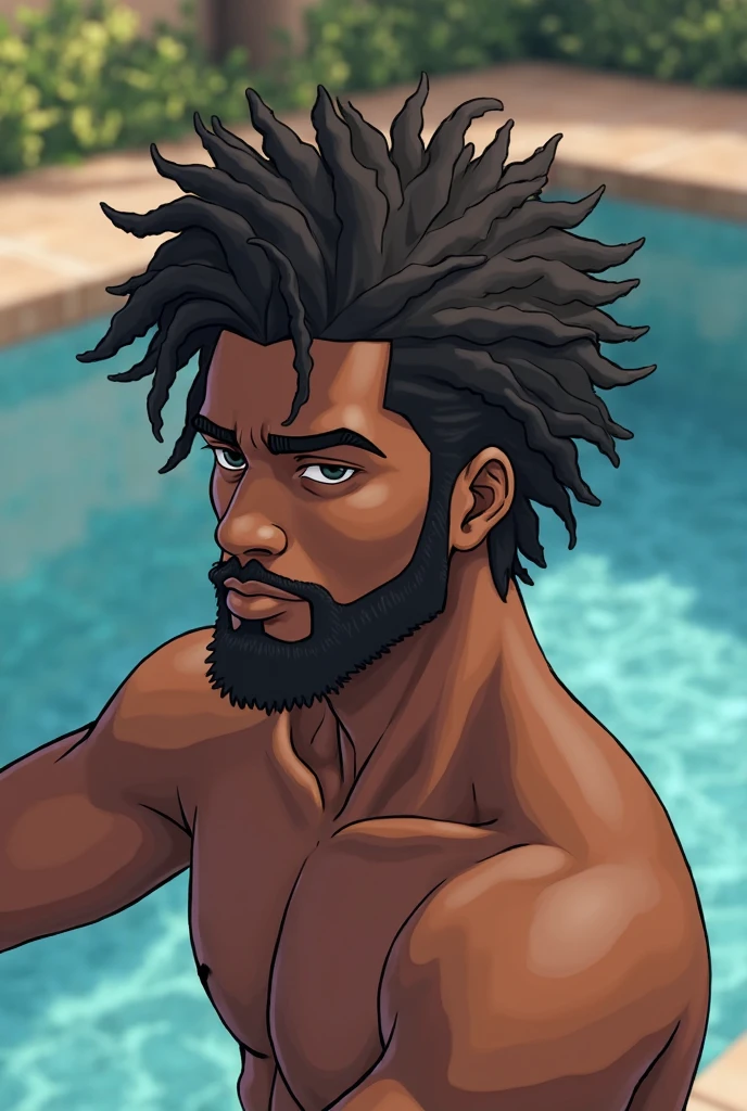 male,thong, surfer necklace, tan, frosted tips hair, curly hair, afro hair,surfer, style