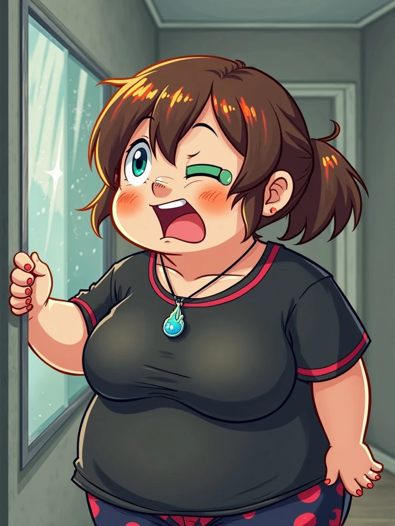 Beautiful girl,detailed face,happy smile,wet,show tongue,wet look (Best quality:1.2),Extremely detailed,(photorealistic:1.37),chubby cheeks,Bright colors,studio lighting,sharp focus,glasses,nude body,nude body, pussy, flat torso, bukkake on the face, cum on cheeks , flat chest girl, standing 