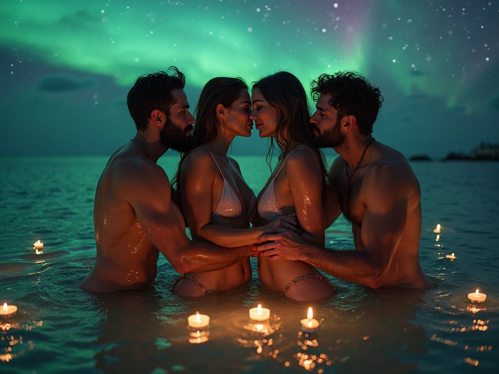 Imagine a spiritual representation where two women aged 18 and 25, lesbians, mais um garoto de 18 anos, virgem, genitais gigantes, yellow fluid dripping from Orgasm just seeing the two women making love in front of one of them's father, the two are united, ((nu, max grande breasts)), ((buceta enorme)), very grande vagina, very grande genital apparatus, ((protruding clitoris, grande, visible to 35mm lens, emite um feixe de luz neon azul claro, e fluidos amarelos do fluxo do orgasmo)),
grande breasts, pelos pubianos, pernas abertas, look sexy, sorriso convidativo, immersed in a spiritual existence with luminous tones predominant in red and blue. Esta cena linda e emocionante deve ser visualmente deslumbrante, with stunning detail in 8k resolution. In the immensity of a starry night sky, com planetas, comets and an entire galaxy, visualizar realidades superiores e conceitos elevados, that transcends mathematics, filosofia, Arte e beleza. This acrylic painting, Capturado com uma lente de 35mm, It must be a cinematic masterpiece in 8k quality, inspirado no estilo marcante de Greg Rutkowski,