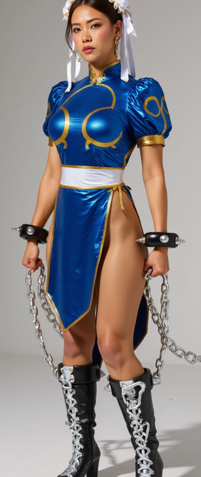 (masterpiece, best quality), intricate details, ahsoka (standing full body toe to head by wooden pole:1.2) iron collar, arms behind back, iron cuffs, shackles, bound, bondage outfit, harness, o-ring, bondage outfit blindfolded cover eyes, happy red cheeks, chain leash collar choker neck bell shackles wristbands bracers bracelets, cleave gag