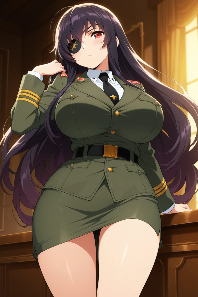One Woman、A large number of people、Beauty、uniform、military base、Female Officer、crowd、緑のuniform、beret、Tight Skirt、Military personnel、30 years old、riding a man、Facesitting、Looking down at the viewer, long hair、Sitting on a man's face、Man tortured、Bangs, Highest quality, Focus on the thighs, smile,panties、Plump thighs、Big Ass、Big 、 bra、Black Hair,My thighs are steaming between the legs 、Sweaty pantyhose、パンストの下のpanties、Black Pantyhose、Angle from directly below、Holding a whip、Pounding、crowdを誘惑する、Acme convulsions、Obscene sound effects、Naughty sound effects
