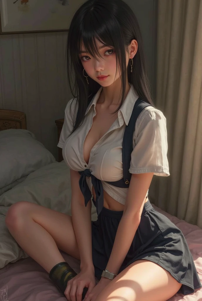 (masutepiece: 1.3), (max resolution: 1.2), (Ultra HDTV: 1.2), cinematric light, 8K resolution, Detailed eyes and skin, detailed facial features, , (Sharp Focus: 1.2), (Focus on Face:1.2),Perfect Style, Beautiful face, acurate, Anatomically correct, Highly detailed face and skin texture, Detailed eyes, Double eyelids, Thin eyebrows, Glitter Eyeliner: 1 Natural cheeks, Glossy skin, Fair skin: 1.2, (Glossy lips: 1.4),、 (Shy look: 1.2),Highly detailed facial and skin texture, Detailed eyes, Double eyelids, Natural cheeks, , shiny lips: 1.4,Exposed cleavage、(A large amount of sperm in the chest:1.4)(Large amount of sperm in the thighs:1.2)、 red blush、humiliated、impatience、dismay、Frightened、glares、Tears、embarrassed from、Open knees、open one's legs、rub one's breasts、(Masturbation behavior:1.6)、rubbing the genitals with fingers,,,,,,,,,White underwear、White bra、Shiny little earrings and necklaces、Disheveled clothes、Dressing、Exposed panties、Wearing sweat、sodden、Sheer underwear、Full body like、 18year old, Neat and clean woman , upturned breasts,sit on desk, After-school classroom、Blue ash eyes,(High School Uniform:1.6)、