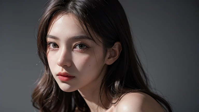 highest quality, masterpiece, Ultra-high resolution, Realistic, 1 girl, Off the shoulder。