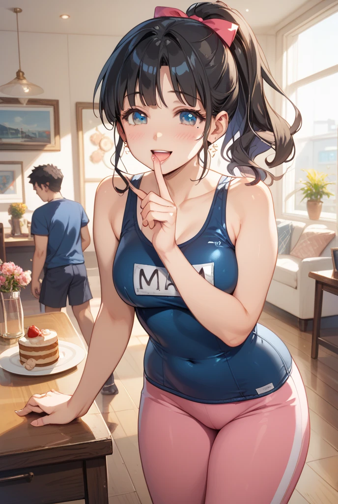 One Woman、Many people々、cash register、beauty、Convenience store uniforms、FamilyMart Uniforms、Large number of guests、コンビニclerk、clerk、Age 25、Looking down at the viewer, ponytail、All fours pose, Highest quality, Focus on the thighs, smile,panties、Plump thighs、big Ass、big 、 Black Hair,My thighs are steaming between my legs 、Sweaty Pantyhose、パンストの下のpanties、Sit at the counter、Angle from directly below、使用済みpantiesを手に持つ、Entice guests、share、pantiesを客に渡す、Acme convulsions、Obscene sound effects、Naughty sound effects