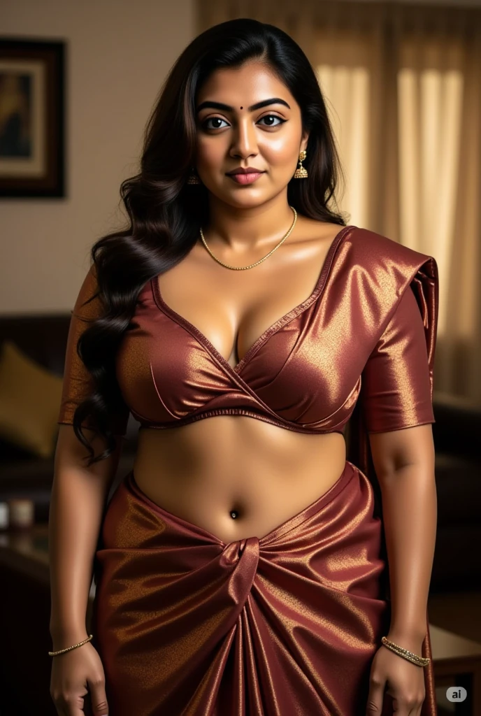 Foto RAW, photorealistic, photography, full body shot, master shot, Saree model, model Photography, Indian saree shoot, Indian traditional wear advertising photography, traditional wear brand shoot, face of Indian actress NivethaThomas, masterpiece, realistic, realism, photorealism, high contrast, photorealistic Artstation 8k HD digital art trend of high definition and detailed realistic skin texture, ultra detail, realistic skin texture, armature, best quality, ultra high definition, (photorealistic:1.4),, high resolution, detail, raw photo, Re sharp, by Lee Jefferies Nikon D850 Film Stock Photo 4 Kodak Portra 400 Camera F1.6 Lens Rich Color Ultra Real Realistic Realistic Textures Dramatic Lighting Unreal Engine Trending at Art Station Cinestill 800,(pele altamente detalhada: 1.2), 8k UHD, DSLR, soft-lighting, alta qualidade, grain of film, Fujifilm XT3, deep navel, jiggly belly, amazing thick figure,