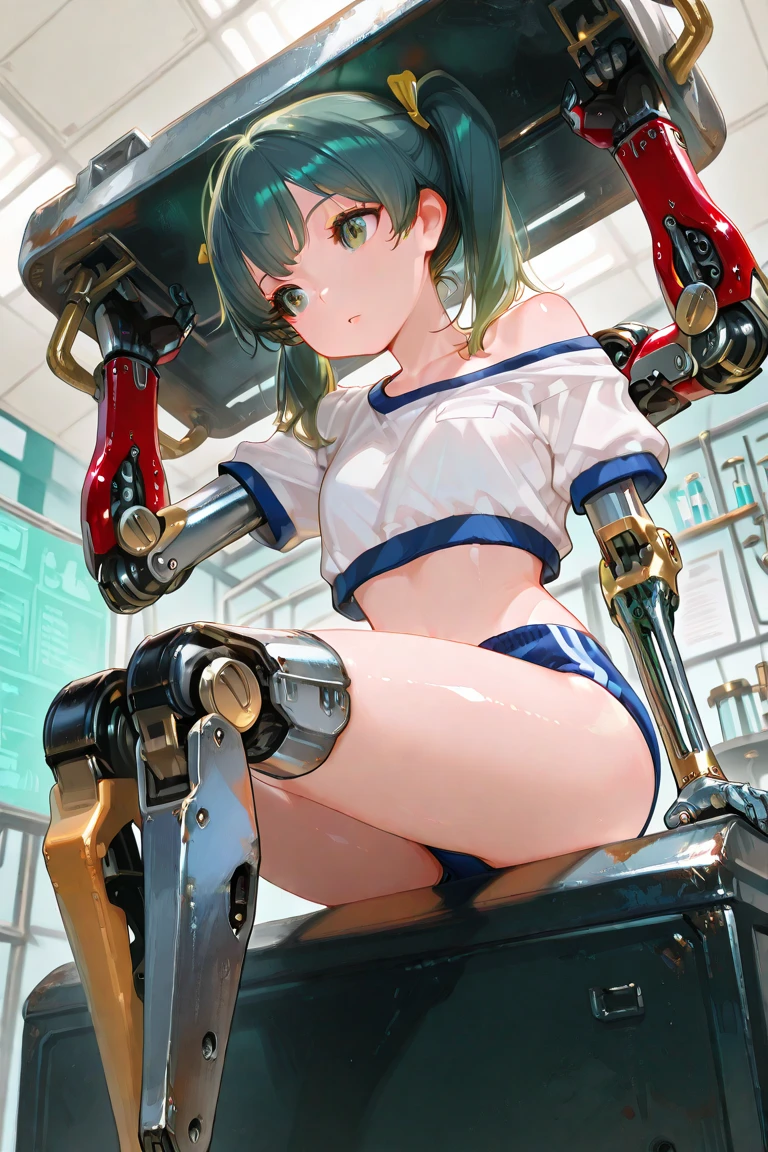 one girl, Hikari Tachibana , inflated, pumped up arms, pumped up legs, pumped up abs, very large breasts, very big ass,very protruding vagina, very wet vagina, Very excited,wants sex very much, very flushed,very strong embarrassment, in an open , visibly life , Squatting, front view, empty background, spreads her legs, masterpiece, Best quality, looks at the caretaker with embarrassment