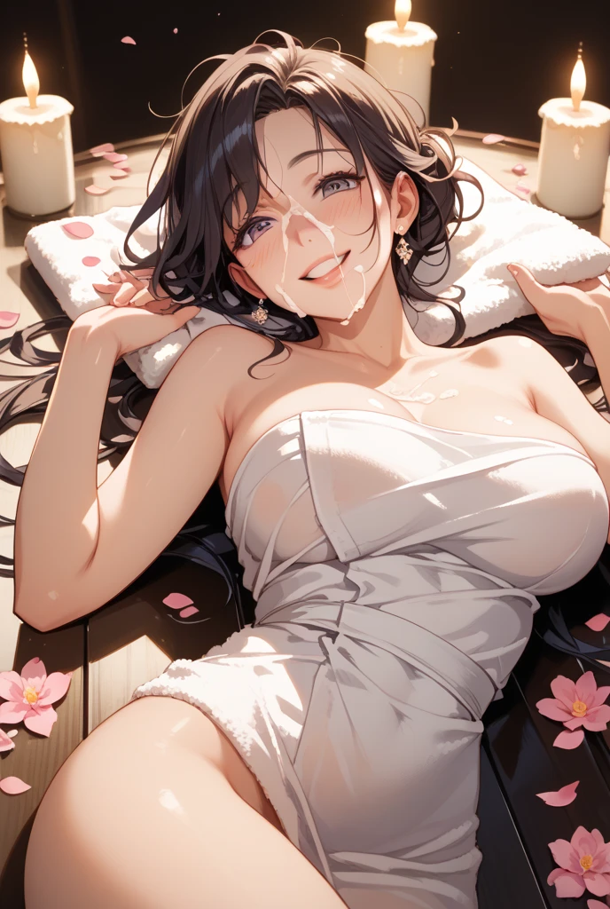 there is a woman in a bikini top sitting on a bed, armpit, sweating intensely, [ 4 k photorealism ]!!, 3 d anime realistic, [ 4 k photorealism ]!!!, sunbathed skin, realistic soft lighting, sweaty skin, rendered in sfm, sweaty. steam in air, relaxed pose