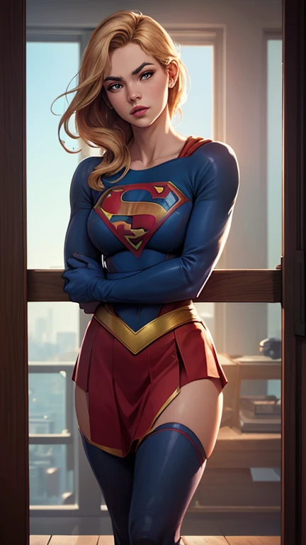 labios ligeramente abiertos, supergirl