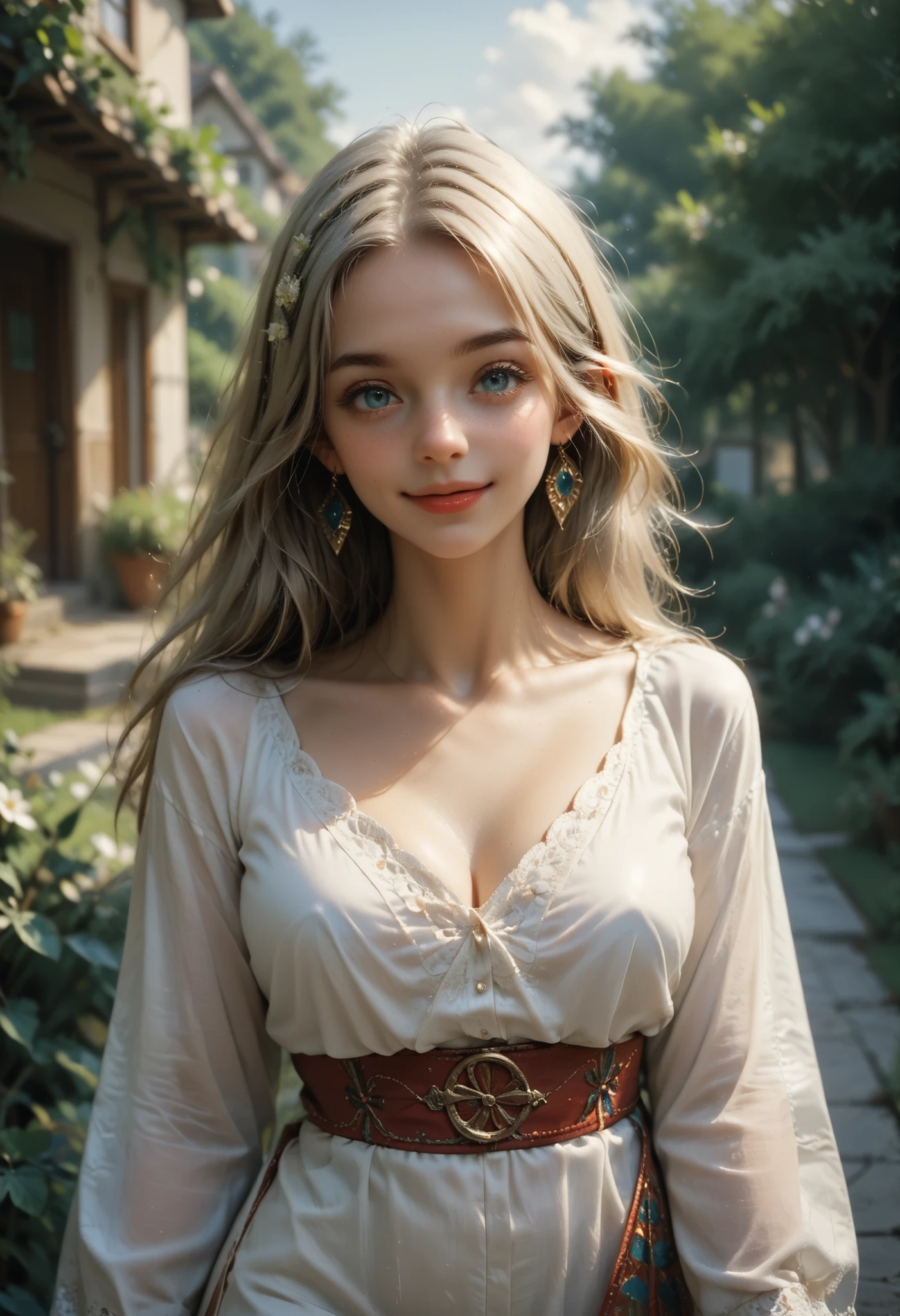 A sacred and enchanting dark elf, Fearless smile