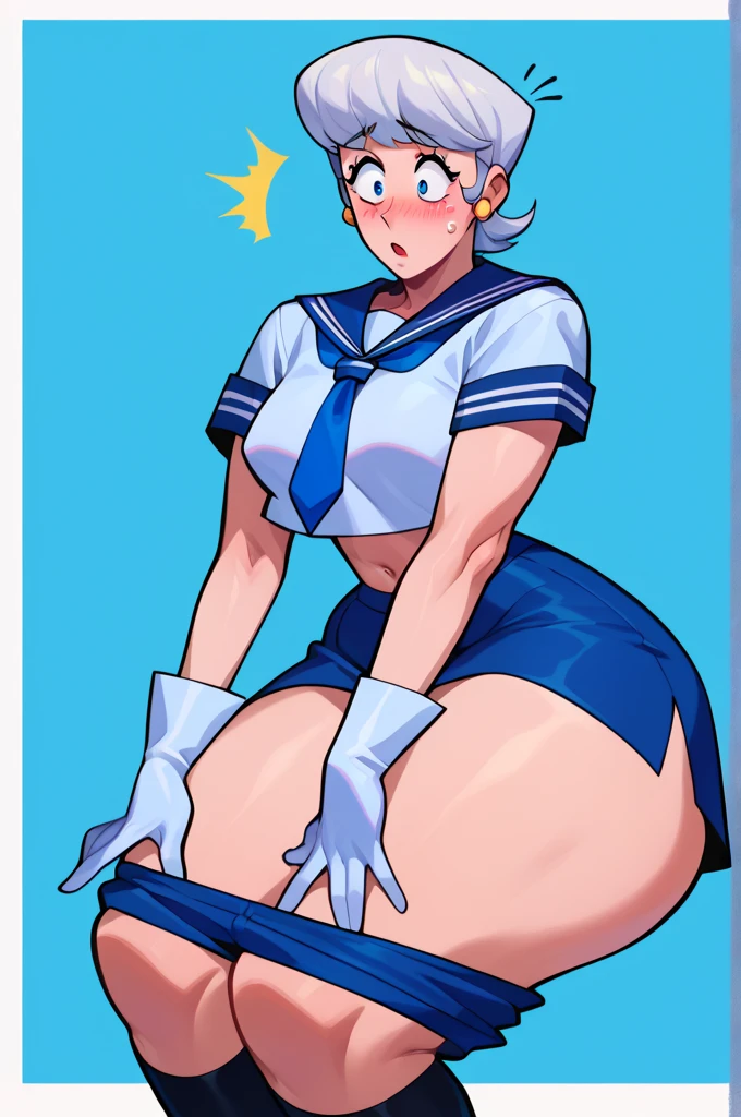 ,Foreigners,Russian,American,Englishman,Chinese,Indian,Yellow Eyes,Large Breasts,Small waist,Big Ass, , See-through sailor suit,Navy blue mini skirt,Black underwear,garter belt, ,Split,,Delighted,Feels good,Penetration Sex,Creampie Sex,Various positions（((In my mind, I was desperately trying to hold back my orgasm.,I want to climax quickly)))