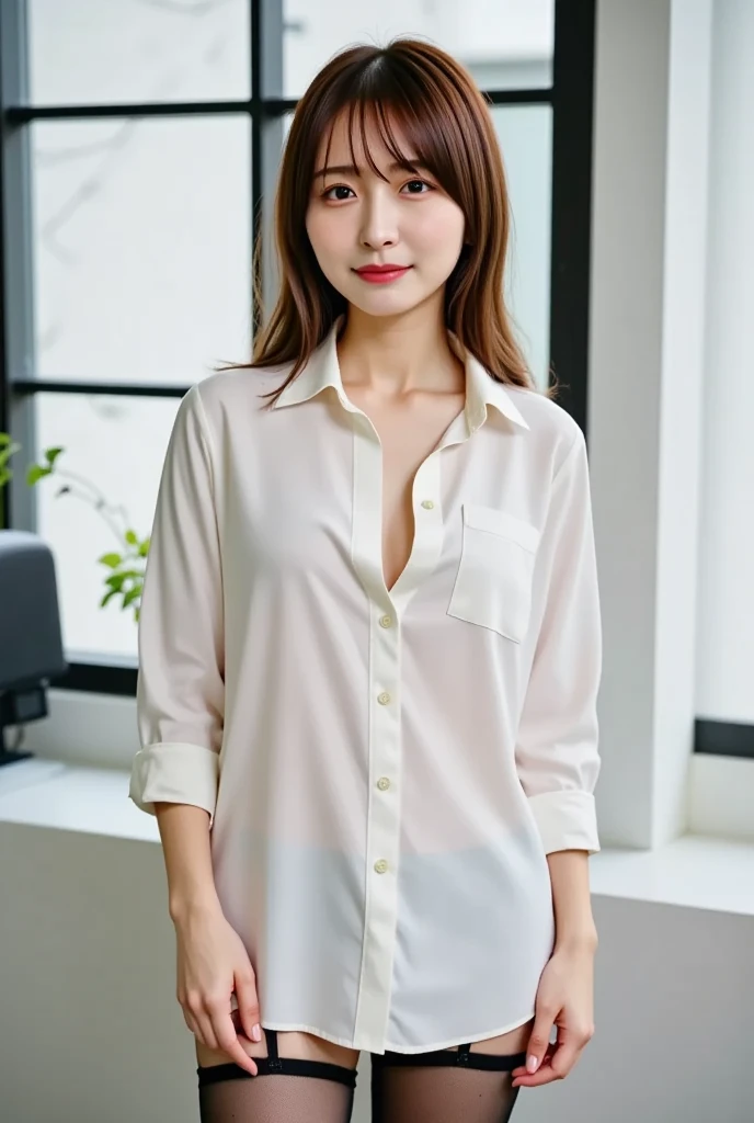 hight resolution、high-level image quality、Real live-action、(8K, top-quality, masterpiece:1.2), (realisitic, Photorealsitic:1.37), ultra-detailliert, 1 girl in、18 year old adult beauty、White lace panties、Detailed panty patterns、panties focus、Tiny panties、full body Esbian, outside of house, (((Beautiful alignment and snow-white teeth)))、(Adjusted hair:1.5) Officelady, Black Office Blazer, Office Skirt, (panthyhose: 1.2)、(Short button-down shirt:1.2)、Button Up Color Prim、Button Down Color Prim、bura、(panthyhose:1.2)、Alpha Layer、high-heels、earring beautiful、cute little、独奏、Beautiful detailed sky、(A smile:1.15)、middlebreasts、Eyes in Beautiful Details、Business attire、(short-hair:1.2)、Floating Hair NovaFrogStyle、