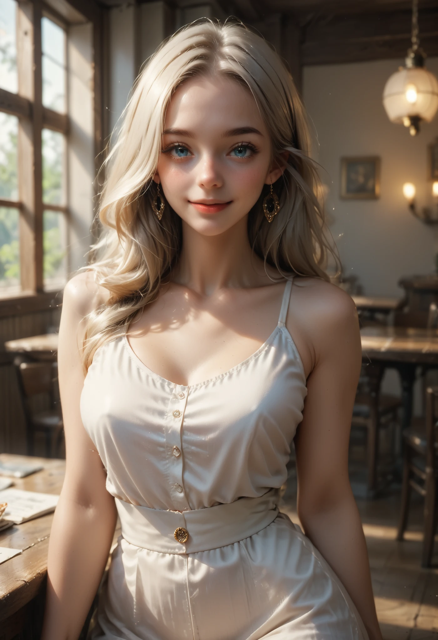 A sacred and enchanting dark elf, Fearless smile
