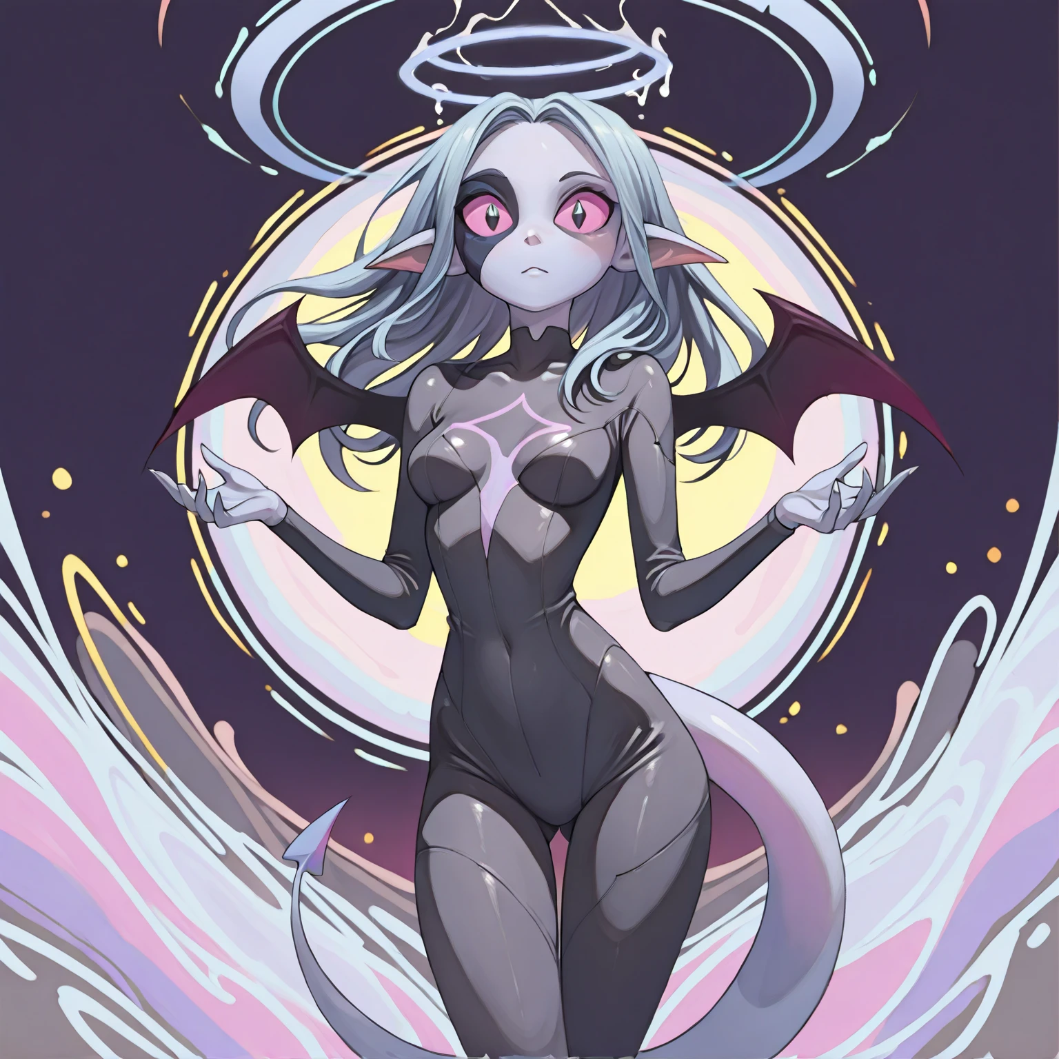 (((blue skin:1.2))),(wavelong hair),(light green color hair),(Black Sclera),((small breasts)),((slender adult)),((highest quality)), ((masterpiece)), (be familiar with), Perfect Face,succubus woman,Demon woman,demon horn,demon wing,demon tail,crotch tattoo,smile,squat,1boy,penis,reverse sex,riding sex,Leg spread,squat,semen,Liquid is dripping