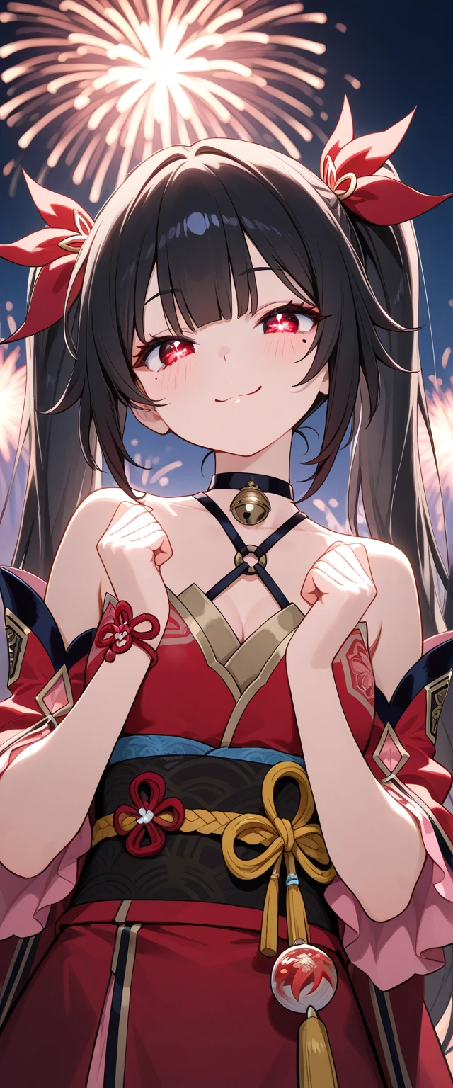 girl、Small breasts、Black Hair、Iris、Bob Hair、pirate、Red coat、hat、belly button、Throw kiss、heart