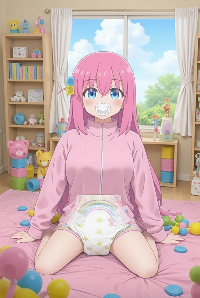 wapiko, pink hair,
1girl,masterpiece, expensive quality, very_expensive_solve, big_file size, full color,(completely nude:1.2),pussy,niplles,(loli kid),spread legs,cum in pussy,on bed,,tears,teeth,smile,