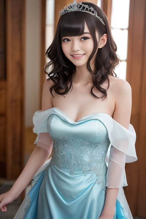 masterpiece, Best quality, Ultra-high resolution, High detail photos, Unity 8k wallpaper, Extremely detailed CG:1.2), Depth of Field, Bokeh, (original photo:1.Realistic Photography:1.4), (1 Girl:1.5), young, Physically based representation, beautiful, (Exquisite facial details:1.4, detailed服装), (detailed:1.4) christen (Hidemi Fukada:1.1) rest Cara hermosa, Depth of Field, Add layers, Surreal, 27 years old, Perfect body model, Perfect breasts, Height 175 cm, Strike sexy poses, whole body, whole body, Model body type, rest (Cinderella Ball Dress:1.3), (Long hair:1.2), doble parpado rest dancing on a ladder