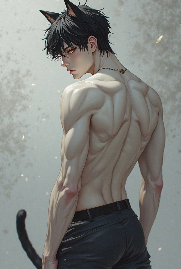 8K, Complex, chic, highy detailed, majestic, digital photograph, surreal painting, beating magic, meandering lightning, (Masterpiece artwork, sidelight, fine and beautiful eyes: 1.2), HDR, (shining blue eyes)), bare upper body, (glowing tattoo), menino bonitas, cane, musculature, skin black, demon horn, raining, bonitas, in front of the camera, Masterpiece artwork