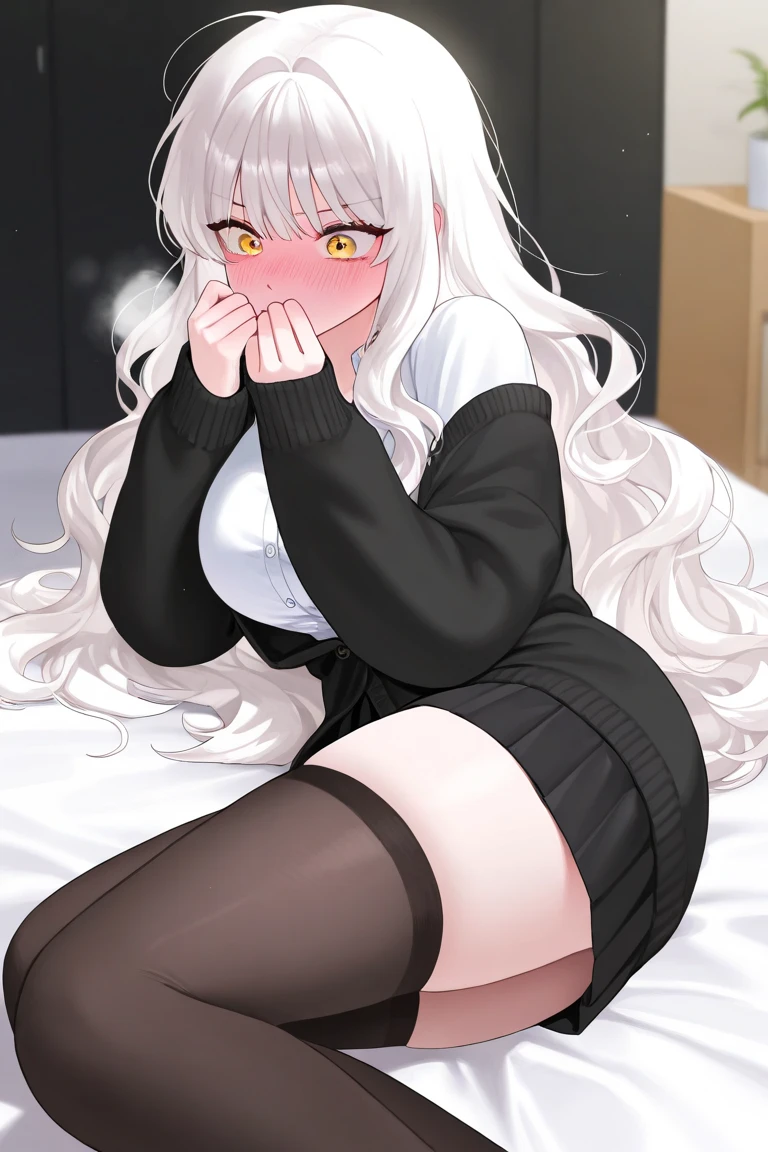 Highest quality, High resolution, unity 8k wallpaper, (figure:0.8), (Beautiful attention to detail:1.6), Highly detailed face, Perfect lighting, Highly detailed CG, (Perfect hands, Perfect Anatomy), For profit, ((whole body:1.4)) ((The body is slim)), ((Perfect body)), ((Slim legs)), Next to Kasumigaoka, Black Hair, hair band, Long Hair, (Red eyes:1.5), masterpiece, Highest quality, High resolution, What's next, One girl, alone, ((Kneel:1.4)), Medium chest, blush, Black Hair, hair band, Red eyes, ((white hair band:1.4)), bangs, Medium chest, blush, ((Seductive Smile 1.4)), Cowboy Shot, ((Look at Viever)), ((Black Sexy Dresses 1.4)), ((Showing panties:1.4)), ((Lift Dress:1.4)), ((Black Pantyhose:1.4)), ((Living Room Background:1.4)), ((Night Day:1.4)), ((sky seen from below:1.4))