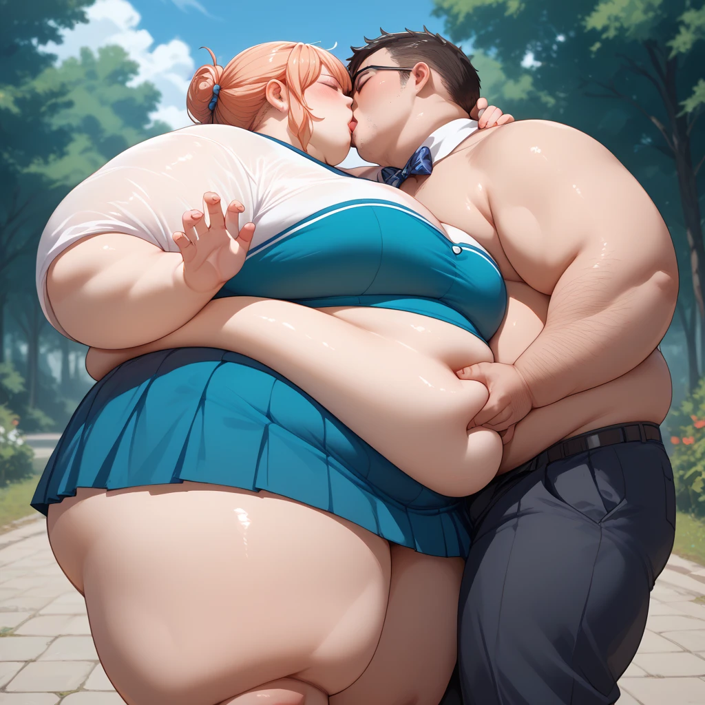2 Ssbbw Red hair mature females,  girl friend from behind, kissing, man squeezing her butt, girl diaper expanded like a gigantic balloon, naughty face, lust face, mouth open, tongue out, shouting orgasm, huge breasts, thighs, cleavage, narrow waist, wide hips, thick thighs, huge ass, enormous huge natural breasts, enormous saggy overflowing bulging diaper, diaper keeps getting bigger and bigger and bigger can’t hold it about to burst, pushing as hard as possible to make diaper even bigger, hands on knees pushing to take massive poop