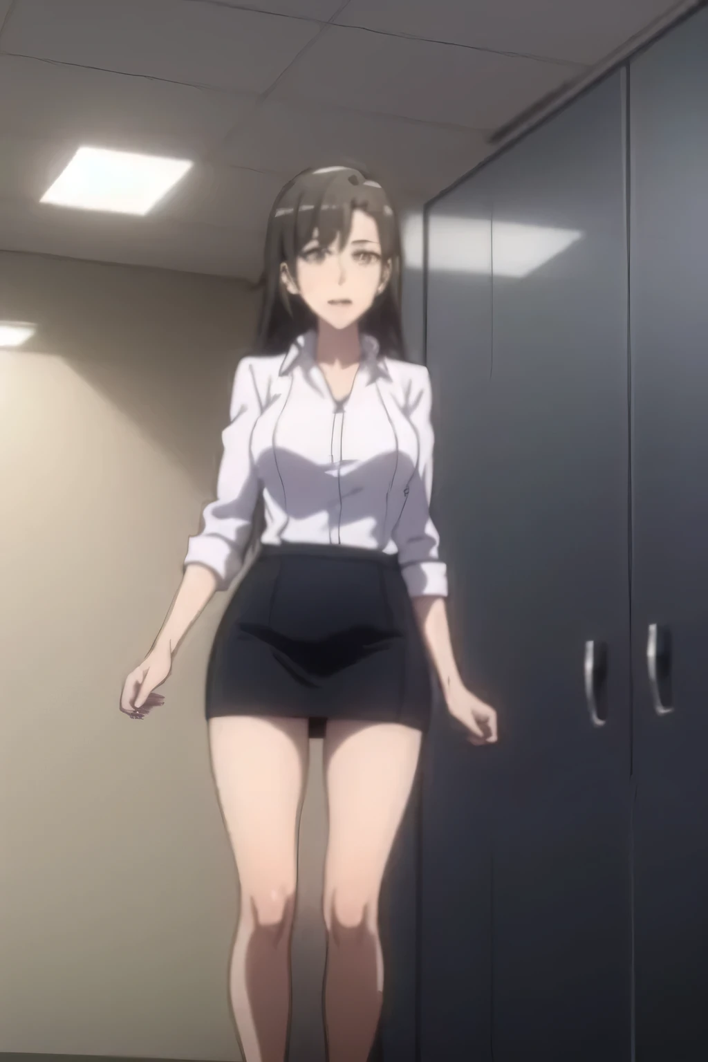 harunoyukinoshita, haruno yukinoshita, short hair, Hair between the eyes, (black目:1.5), black髪, Gradient Hair, Two-tone hair, Purple Hair, ３０Attractive woman in her teens,
break shirt, whiteのシャツ, Collared shirt, cardigan, black_open_cardigan,
break outdoors, Town, null, sun, people々, crowd, building, cloud,
break looking at viewer,
break (masterpiece:1.2), highest quality, High resolution, unity 8k wallpaper, (figure:0.8), (Beautiful fine details:1.6), (Highly detailed face:1.5), Perfect lighting, Highly detailed CG, (Perfect hands, Perfect Anatomy), (black_One_Tight Skirt:1.5), (blush), (smile), (Larger breasts), (Wide pelvis:1.5), (Thick thighs:1.5), (Lift up the skirt:1.5), (スカート that rolls up:1.5), (Panties丸見え:1.5), (white_Panties:1.5), (Crotch up from below:1.5)