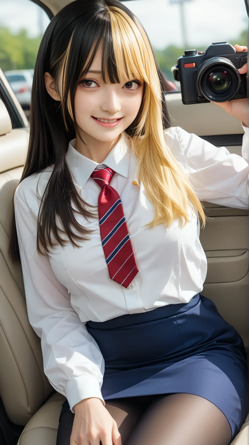 ((Female genitalia in full view)), ((Stewardess uniform))、(((Hairstyles summarized)))、(8K、top-quality、​masterpiece:1.2)、(reallistic、Photorealsitic:1.2)、 Phenomenally Beautiful Female Cabin Attendant、24 year old、Beautifully put together hair、French Twist、(((Panties visible from the skirt)))、(((Crotch wide open)))、独奏、In-flight services、watching at viewers、(Sit up:1.5)、On the plane、(((Push the in-flight cart)))、large full breasts、Fine and beautiful eyes)、(Dark blonde hair:1)、(long:1.1)、pantyshot, Spread your legs apart, (((tight skirts))), A dark-haired, bblurry, blurry backround, Black Knee High, Black pumps, life-like, length hair, s lips, Brown-eyed, Black stockings, ​masterpiece, top-quality, ultra-detailliert、(((Fetish Shots)))、(((Open your crotch wide)))、Inviting eyes、