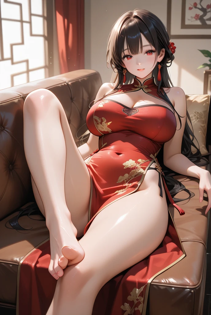 legs lift, squat with your legs wide open, super high image, super detail, super high resolution, super beautiful sexy girl, red alluring moist thick lips, ecstatic expression, amorous expression, seductive look, white glossy flowing layered messy wavy short hair, emerald green sparkling big eyes, orgasm, huge breasts, under boob, side boob, great proportion, perfect proportion, slender, full body, armpit,