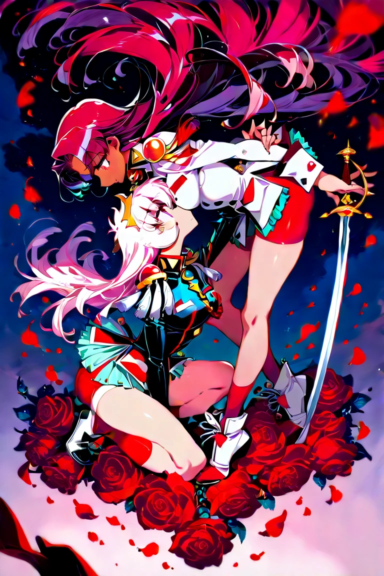 (masterpiece, best quality, Full HD), skullgirls, valentine, nurse