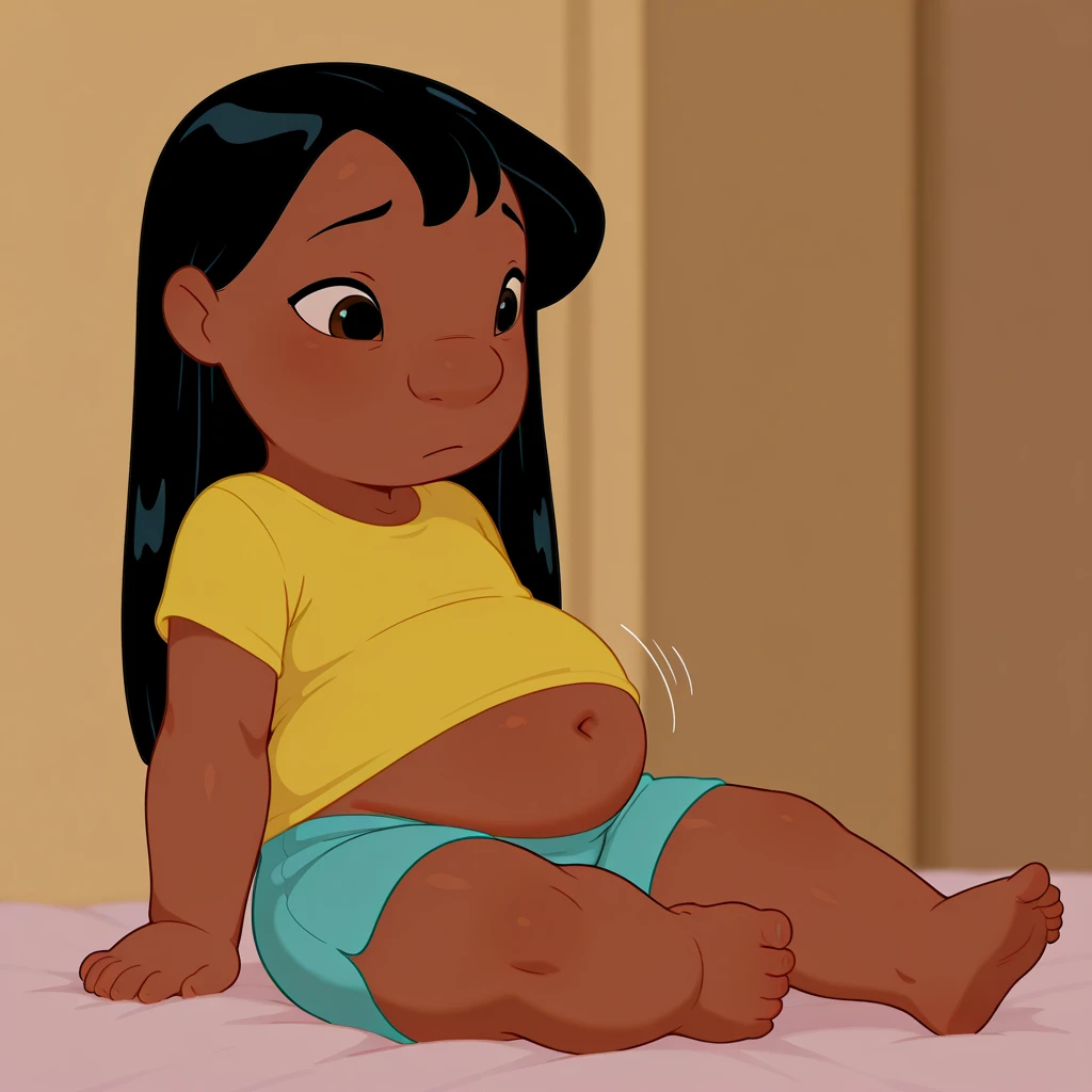 I1girl, solo lilo pelekai,, plump,masterpiece, expensive quality, very_expensive_solve, big_file size, Full Color,(Completely naked:1.2),Pussy,Nipples, sad,score_9, score_8_superior, score_7_superior, score_6_superior, score_5_superior, score_4_superior,(flat chest:1.1),(toddler:1.4),cum in pussy,