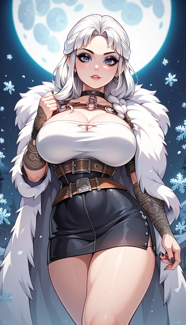 ((Seductive lady:1.3, solo:1.2))、((fusion of fox and lady:1.5))、((fox tail:1.2))、((winter mountains background:1.4))、((outdoor))、((snowing:1.3))、((blizzard:1.3))、((cowboy shot:1.3))、((pelts clothes:1.5))、((fur shorts:1.2))、((fur boots:1.2))、((dynamism posing:1.3))、((Open ??????:1.3))、((bent down:1.3))、((huge breasts:1.3))、((underboob:1.5))、((wedgie:1.2))、((Glossy realistic skin texture:1.2))、((shiny skin:1.2))、((Meticulously drawn hands))、perfect ???????、masterpiece, ultra-detailliert, 8k, hiquality, Top image quality, Smooth texture、Sharp Focus, watercolor