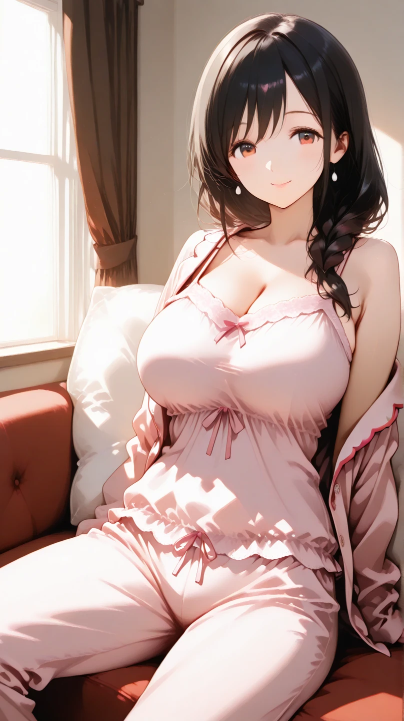 table top, highest quality, Highly detailed CG Unity 8K wallpaper, sexy witch , long dark blonde wavy hair、off shoulder knit, dark blue pleated skirt, medium milk, saggy breasts, cleavage, blush, shy smile, bare shoulders, (Pink floral panties、、Pink floral bra、show panties、((open your legs)))high heels、nice magic book、luxury hotel bedroom、sexy pose、Sit on the floor、side boob、