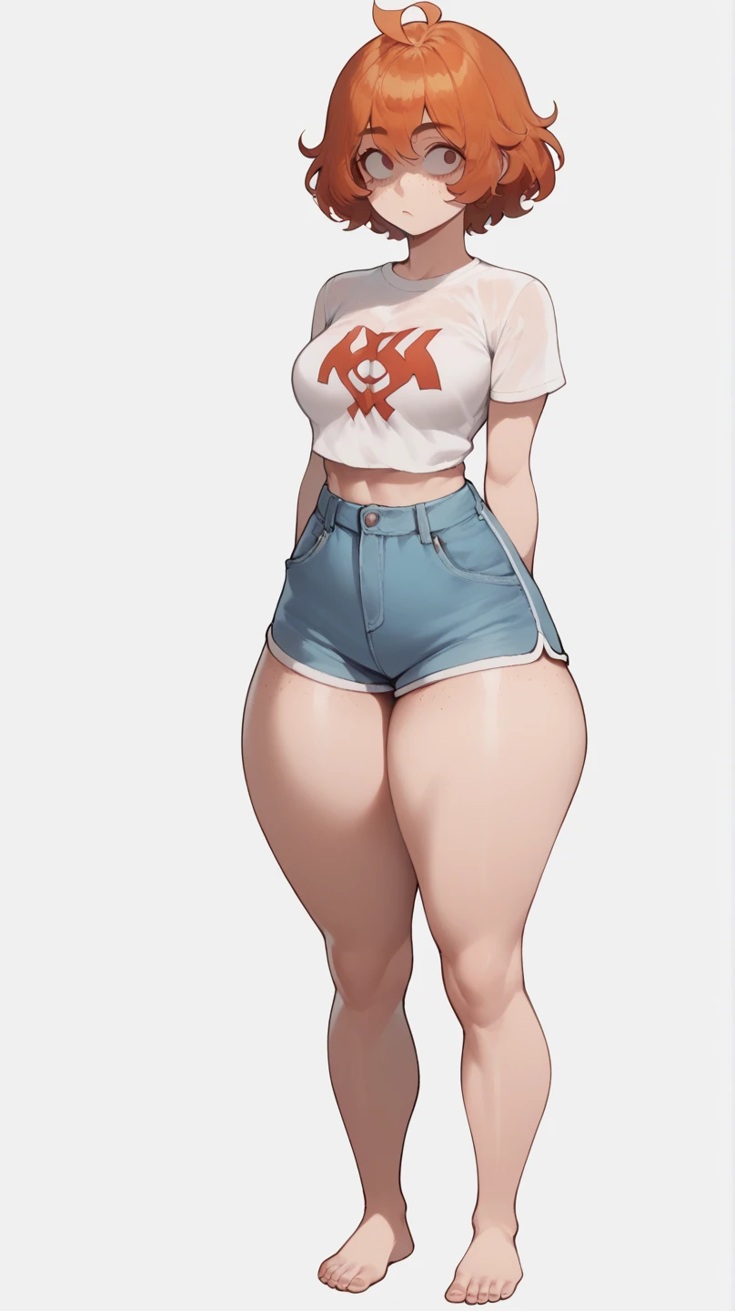 rabbit woman, big ears, pink hair, green eyes, gigantic breasts, long muscular legs, athletic body, t-shirt and mini skirt set, with high heels, boots, 8k, hd, round fluffy tail, masterpiece, body image complete, completely white background, character sketch in various perspectives back, front, 3/4