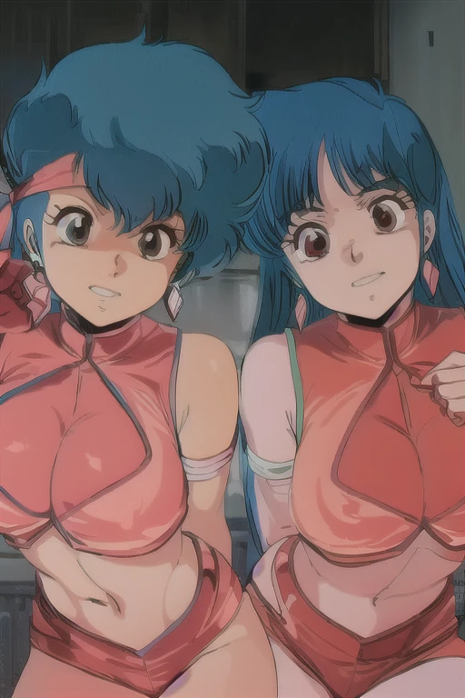 ultra-detailed, Explicit, Beautiful body, Beautiful Nose, Beautiful character design, perfect eyes, perfect face, ultra highres, 4K, beautiful legs, perfect legs, Nice hands, Perfect hand, Masterpiece, Best Quality, Highly detailed, illustration, absurdres, street fighter, doll suit, shadaloo doll, dollsuit, girls, multiple girls, expressionless, blank eyes, looking at viewer, red gloves, emotionless, black latex, corrution, mind control, female combatant, full body, hypnotized, unhappy trance, full body suit, ribbed bodysuit, both arms at side, stand up straight, obey, perfect female body, extremely glossy latex, hypnosis, hypnoLora, empty eyes, Mind control device, poses, brainwashed, submissive_pose, Slave, hat, necktie, stand up straight, standing, standing at attention, belt, latex, garter belt, thighhighs, Fighting stance, doraemon, blue hair, long hair, low twin tails, blue eyes