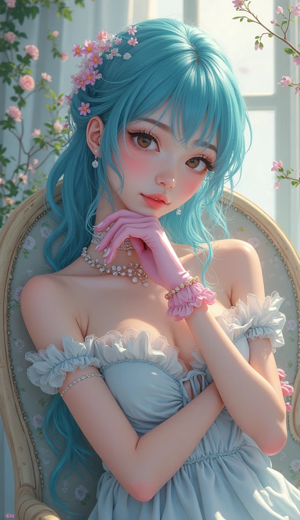 (best quality,4k,8k,highres,masterpiece:1.2),ultra-detailed,(realistic,photorealistic,photo-realistic:1.37),baby face,bright blue eyes,cute chubby cheeks,innocent smile,rosy complexion,long eyelashes,smooth skin,adorable button nose,soft curly hair,giggling with joy,wearing a colorful onesie,soft natural lighting,artistic portrait,pastel color palette,vibrant and cheerful atmosphere